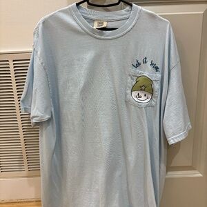 Comfort Colors Embroidered Snowman Let It Snow